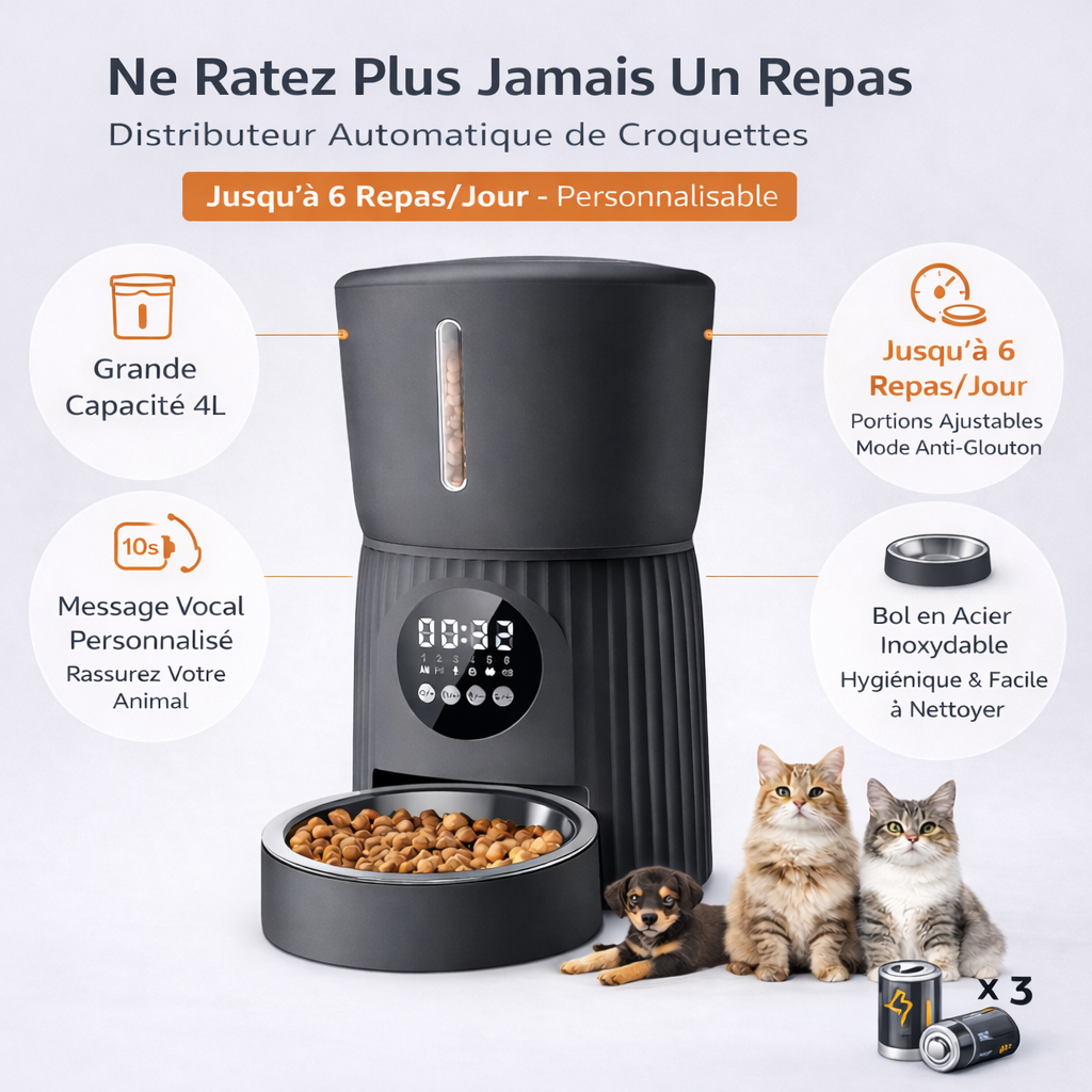 Domario – Distributeur automatique de croquettes